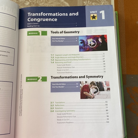 Student edition Houghton Mifflin Harcourt Geometry textbook - Picture 3 of 12